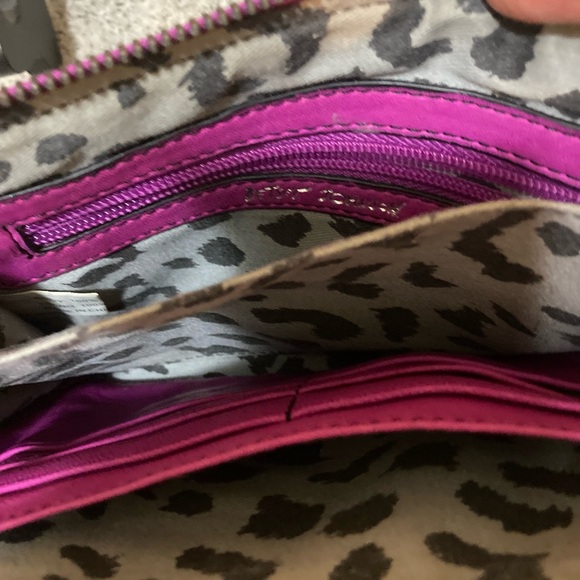 Betsey Johnson Fuchsia Leather Clutch - Picture 3 of 6